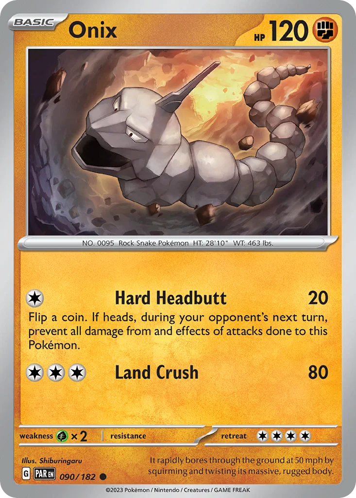 Onix Pokemon card