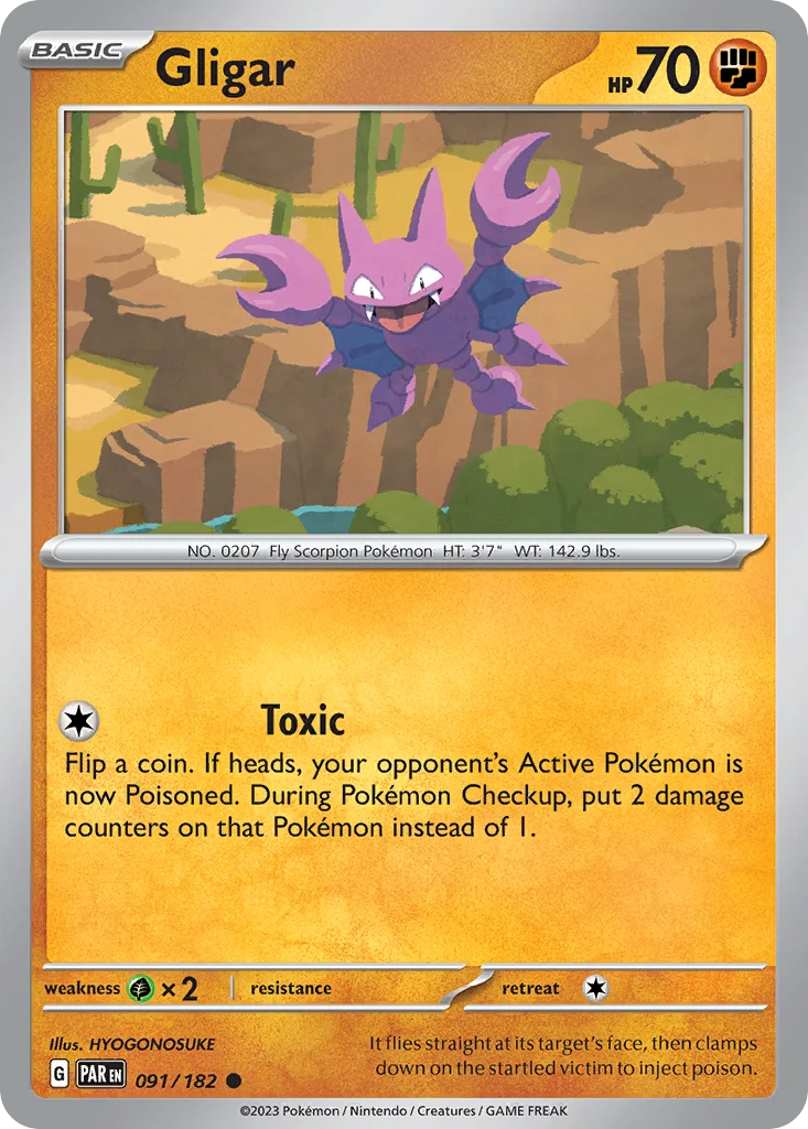 Gligar Pokemon card