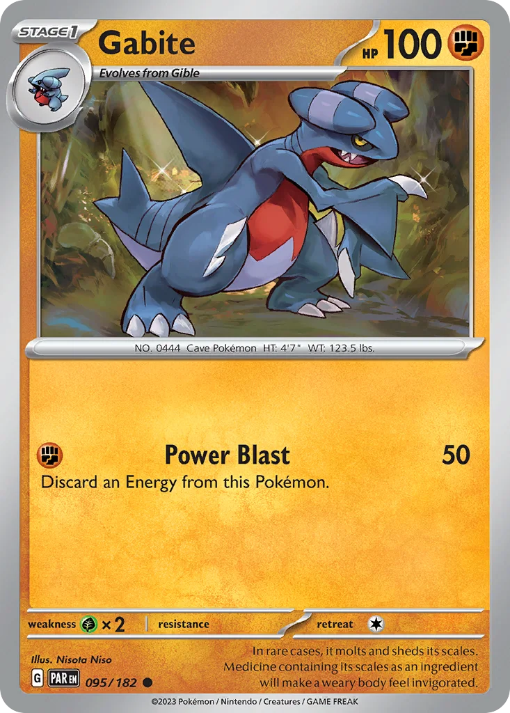 Gabite Pokemon card