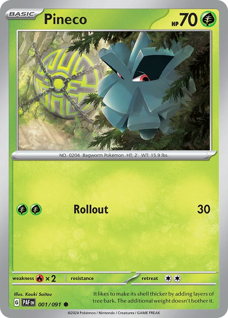 Pineco Pokemon card