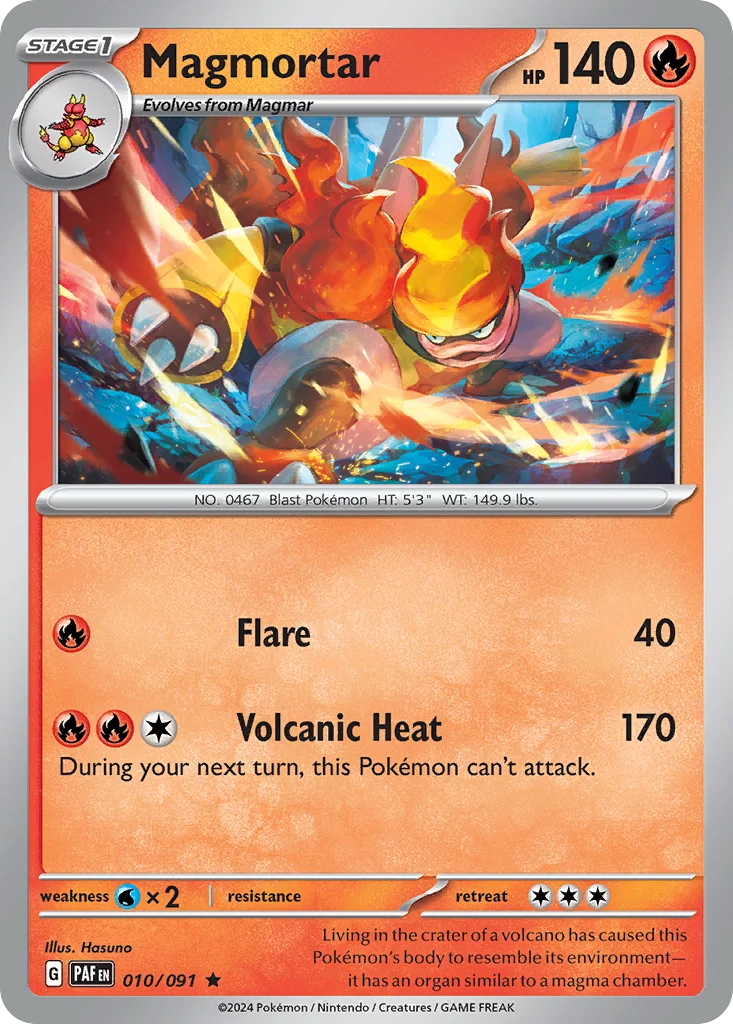 Magmortar Pokemon card