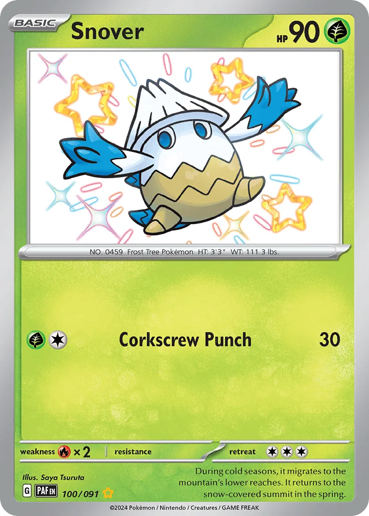 Snover Pokemon card