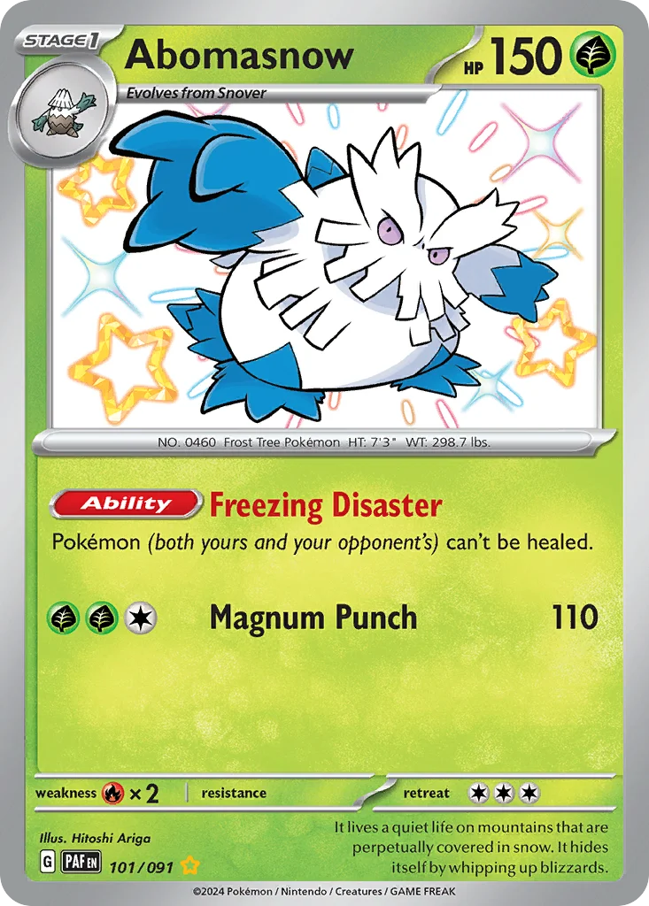 Abomasnow Pokemon card