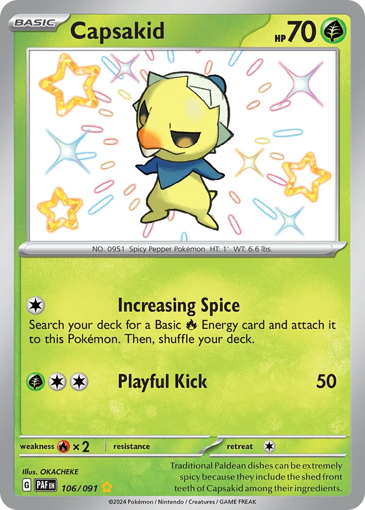 Capsakid Pokemon card