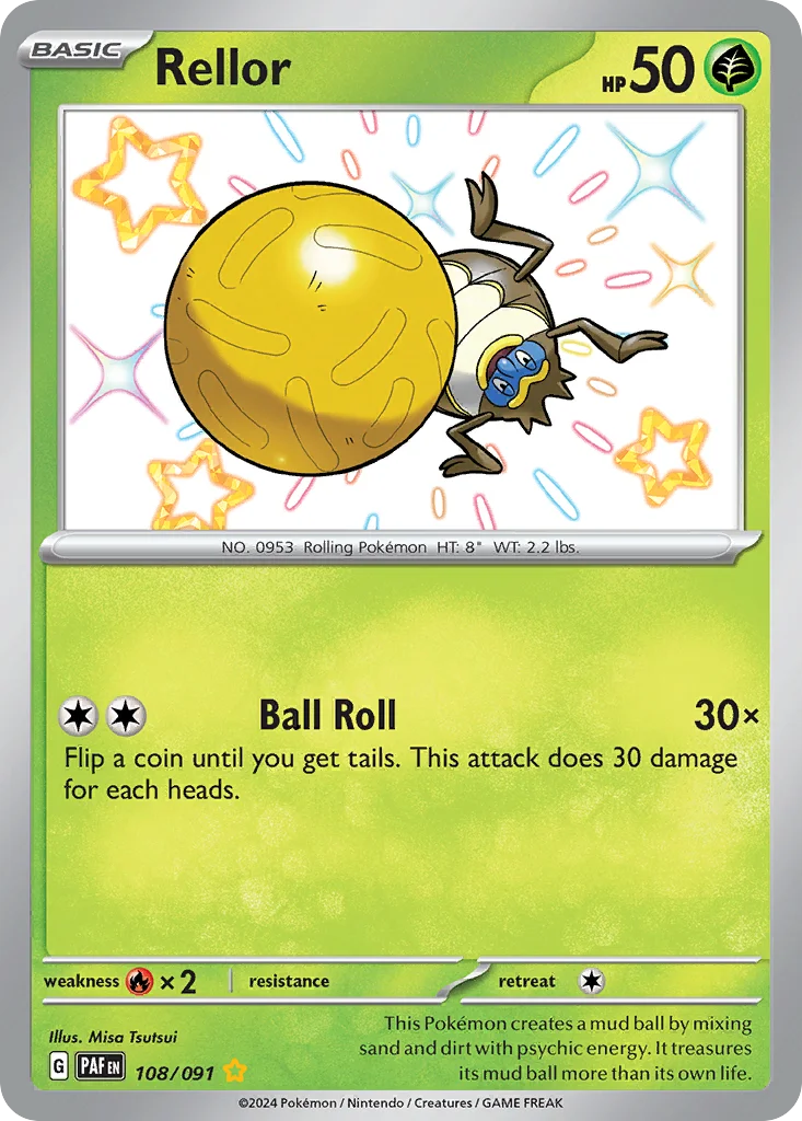 Rellor Pokemon card