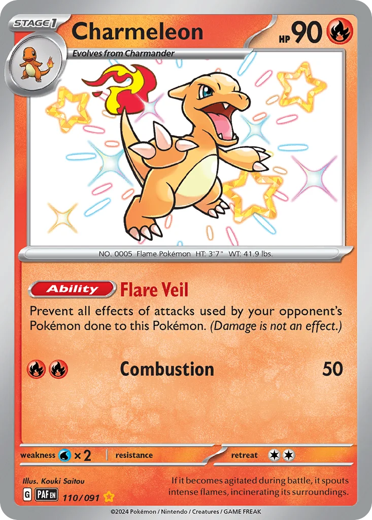 Charmeleon Pokemon card
