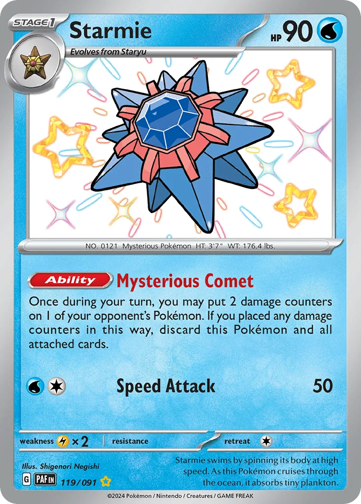 Starmie Pokemon card