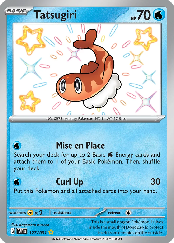 Tatsugiri Pokemon card