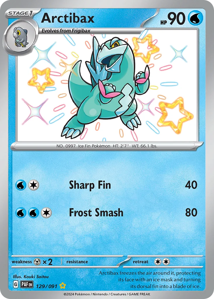 Arctibax Pokemon card