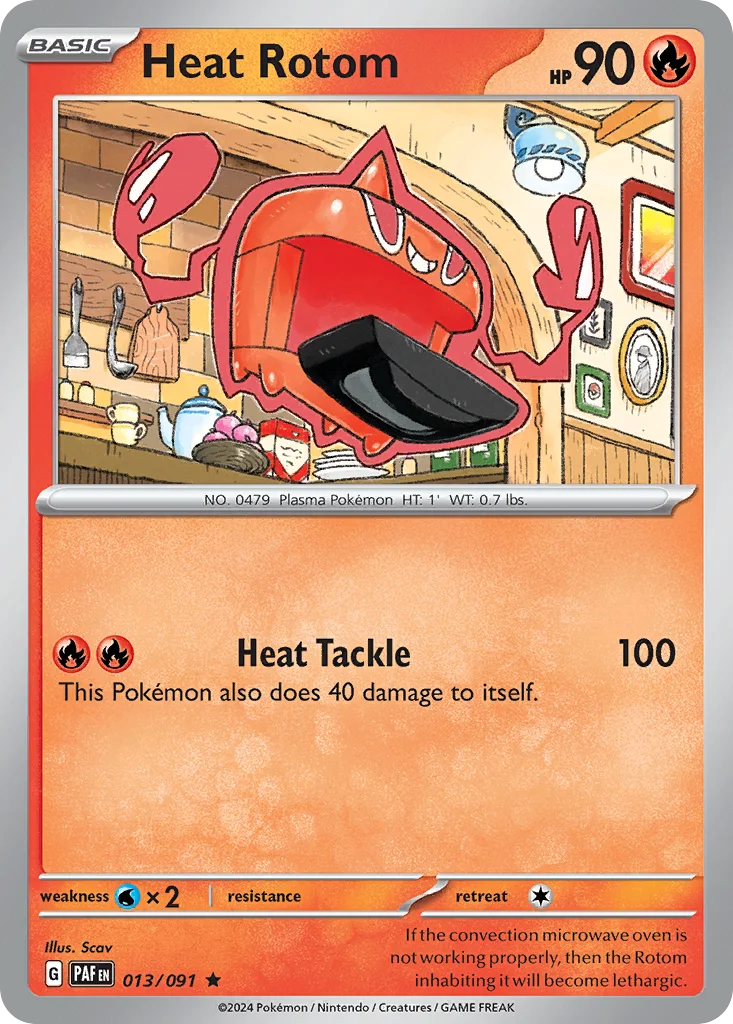 Heat Rotom Pokemon card