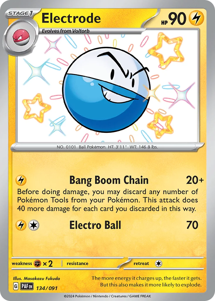 Electrode Pokemon card