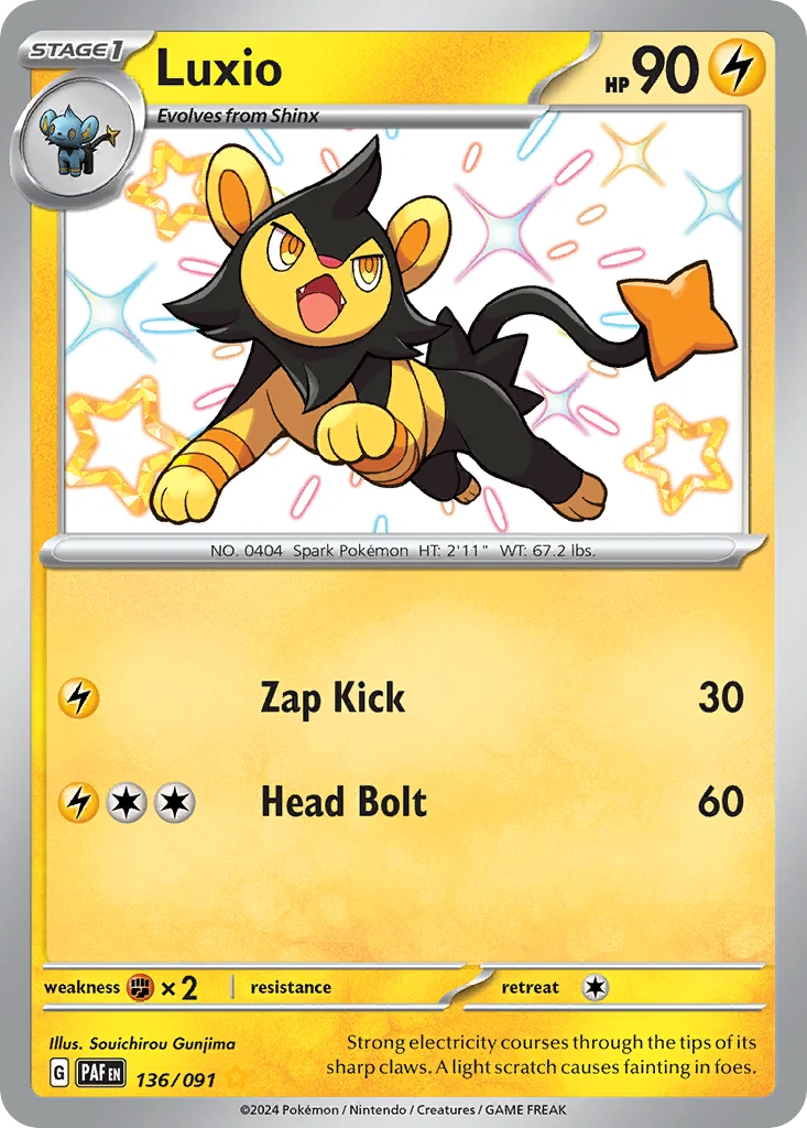 Luxio Pokemon card