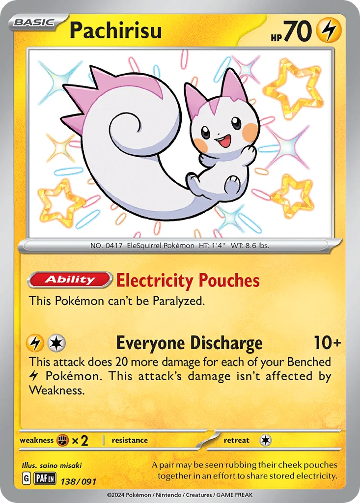 Pachirisu Pokemon card