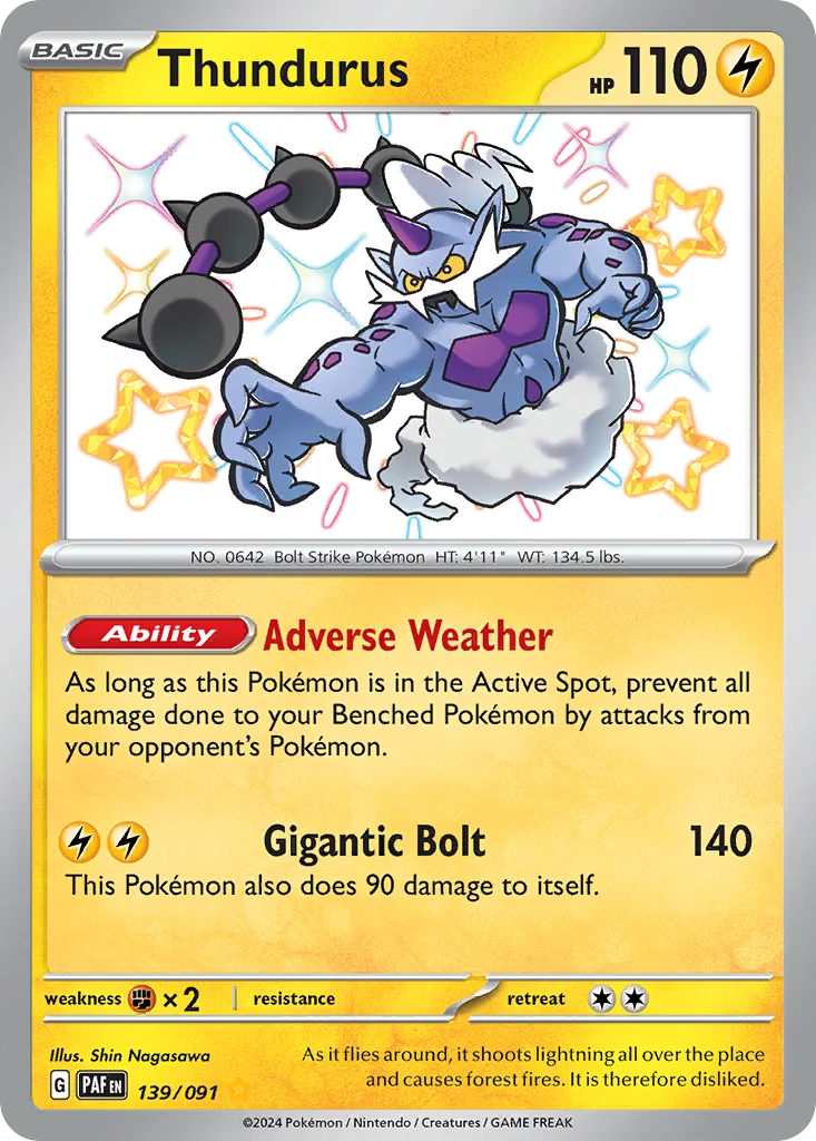 Thundurus Pokemon card