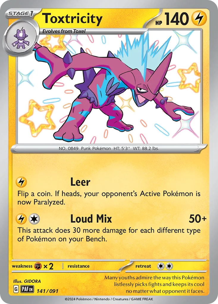 Toxtricity Pokemon card