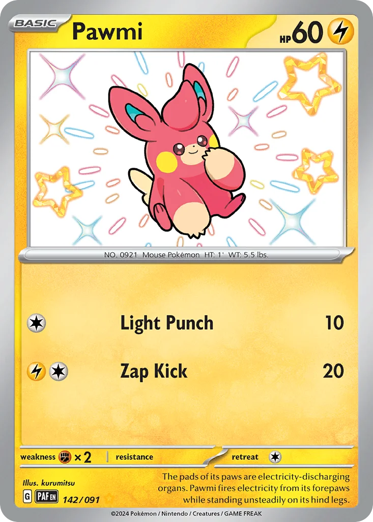 Pawmi Pokemon card