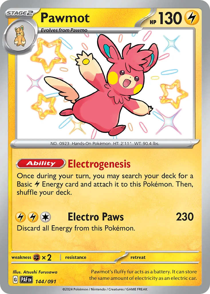 Pawmot Pokemon card