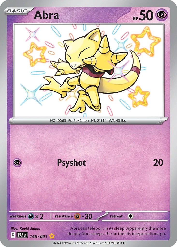 Abra Pokemon card