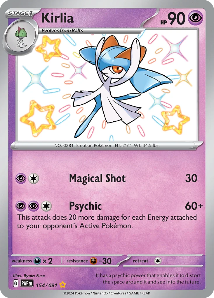 Kirlia Pokemon card
