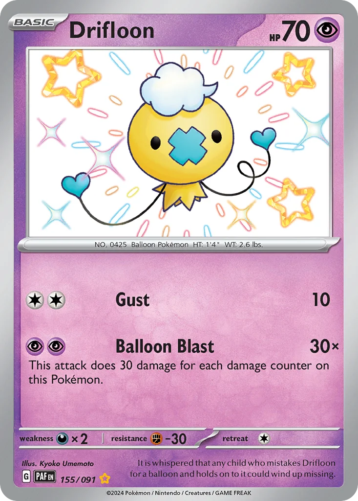 Drifloon Pokemon card