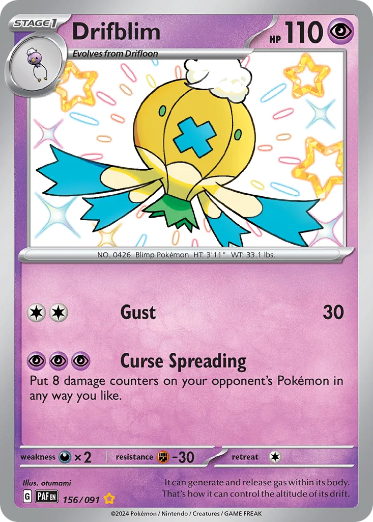 Drifblim Pokemon card