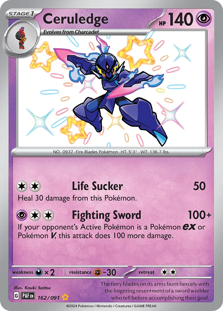 Ceruledge Pokemon card