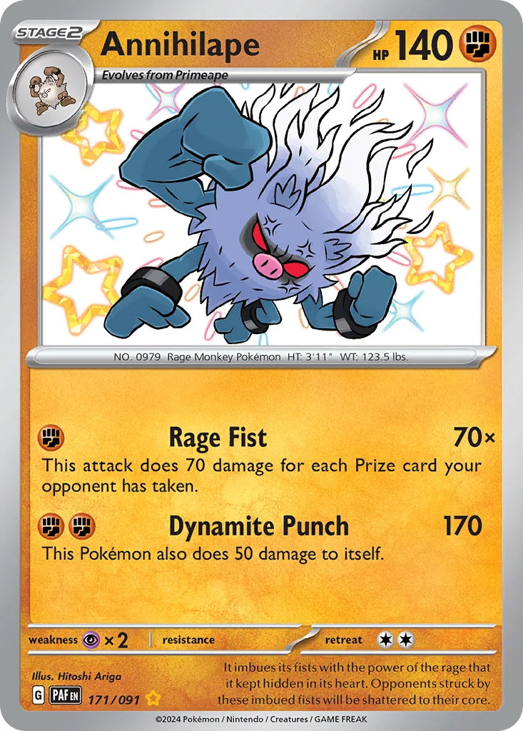 Annihilape Pokemon card