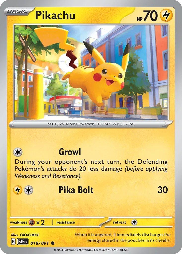 Pikachu Pokemon card