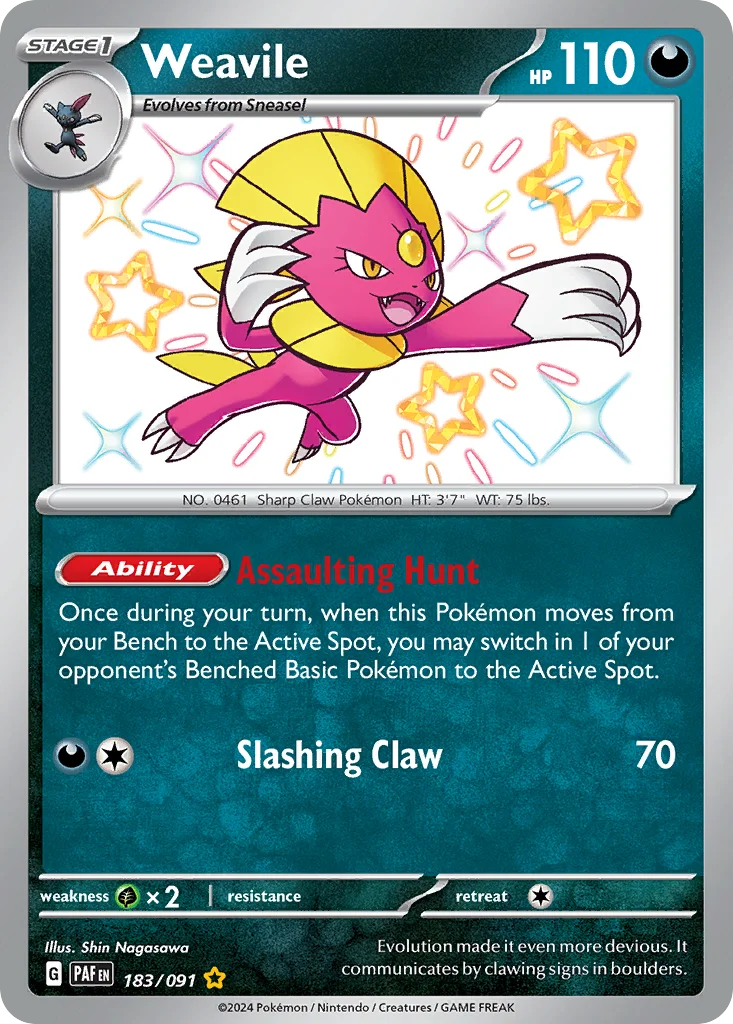 Weavile Pokemon card