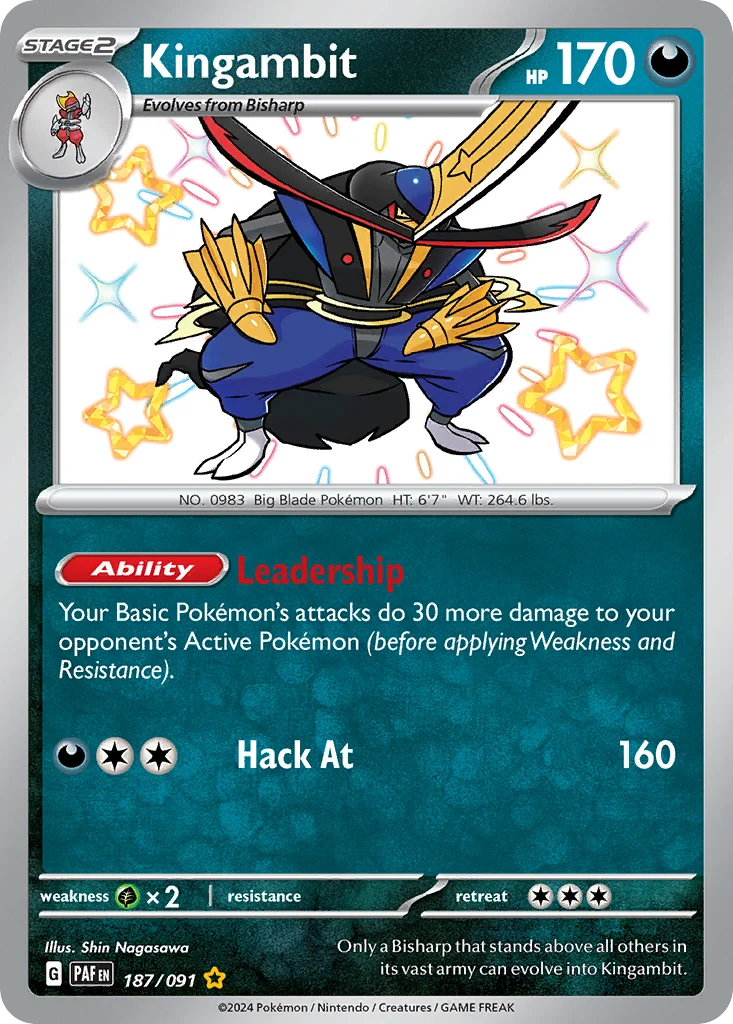 Kingambit Pokemon card