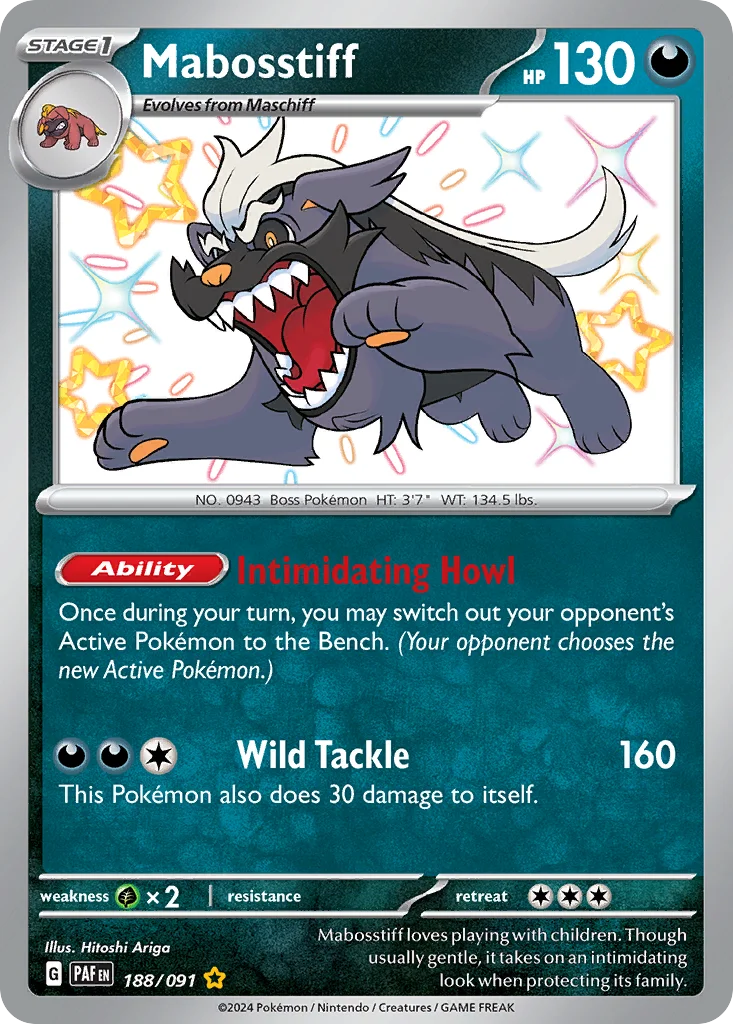 Mabosstiff Pokemon card