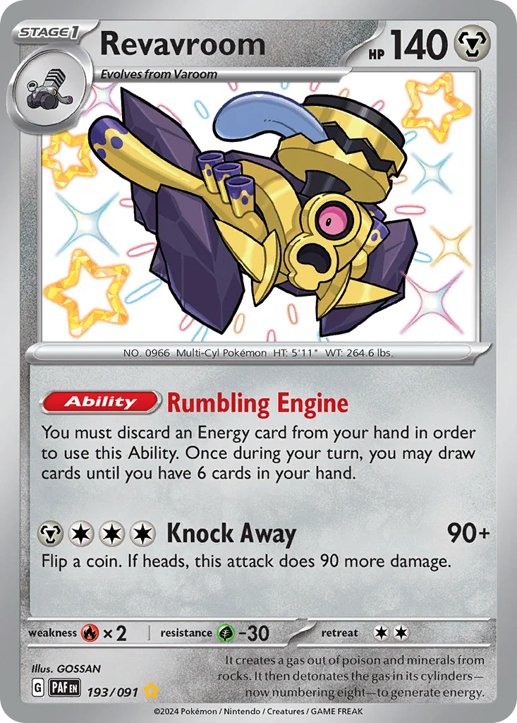 Revavroom Pokemon card