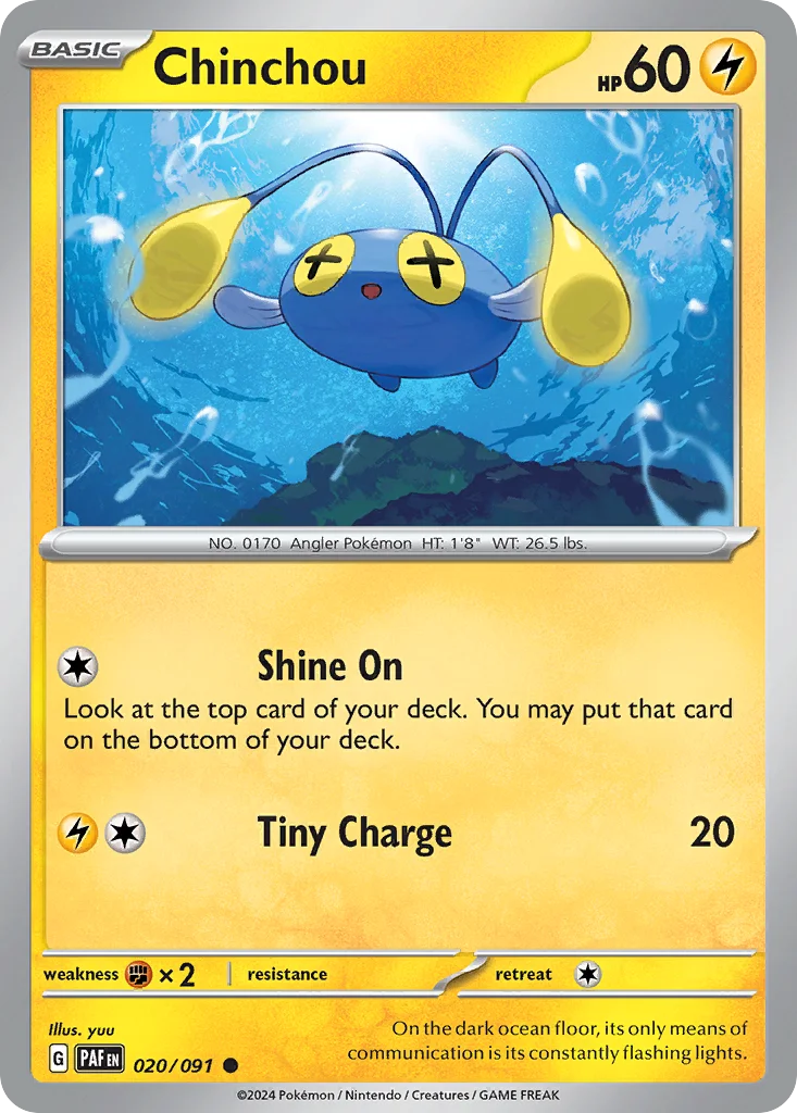 Chinchou Pokemon card