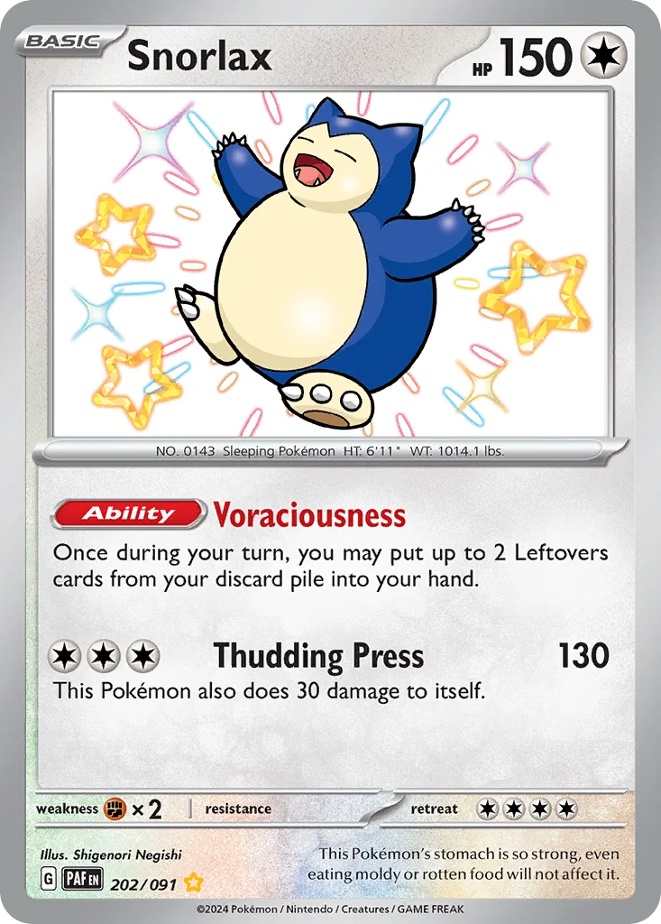 Snorlax Pokemon card