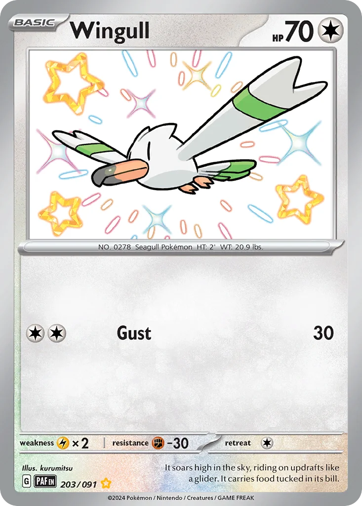 Wingull Pokemon card
