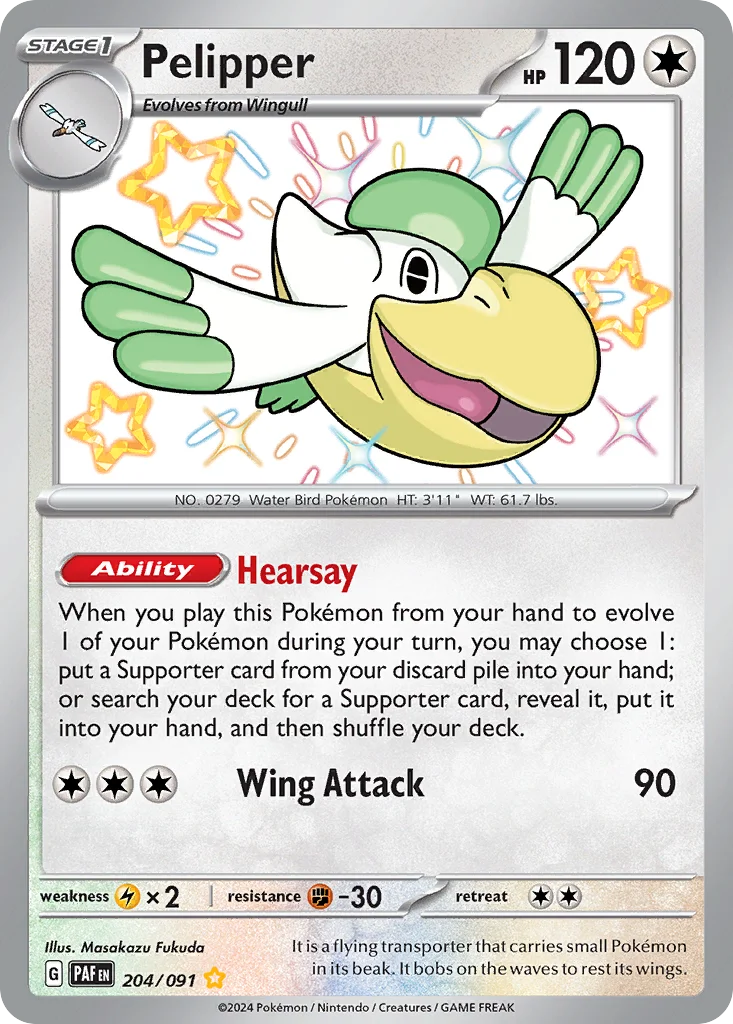 Pelipper Pokemon card