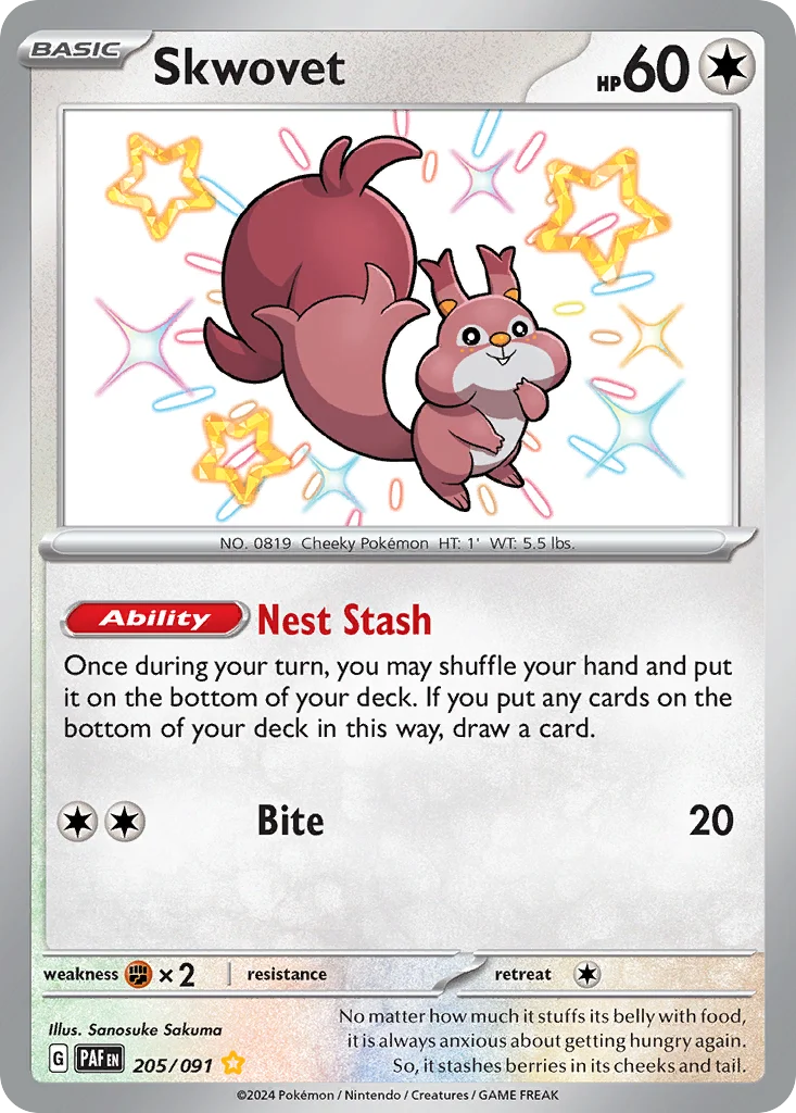 Skwovet Pokemon card