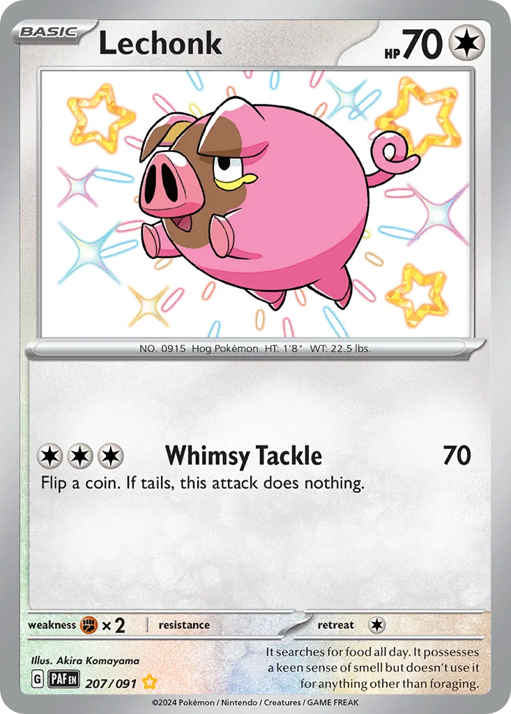 Lechonk Pokemon card
