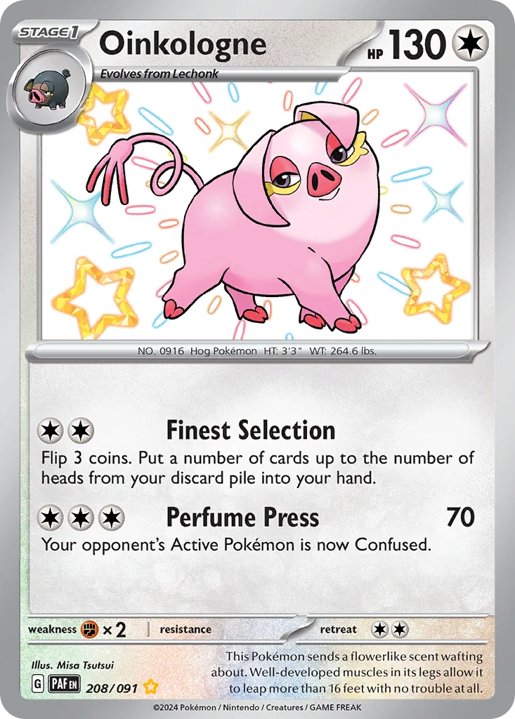 Oinkologne Pokemon card