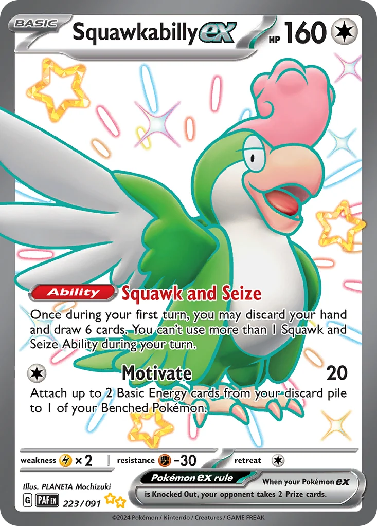 Squawkabilly ex Pokemon card