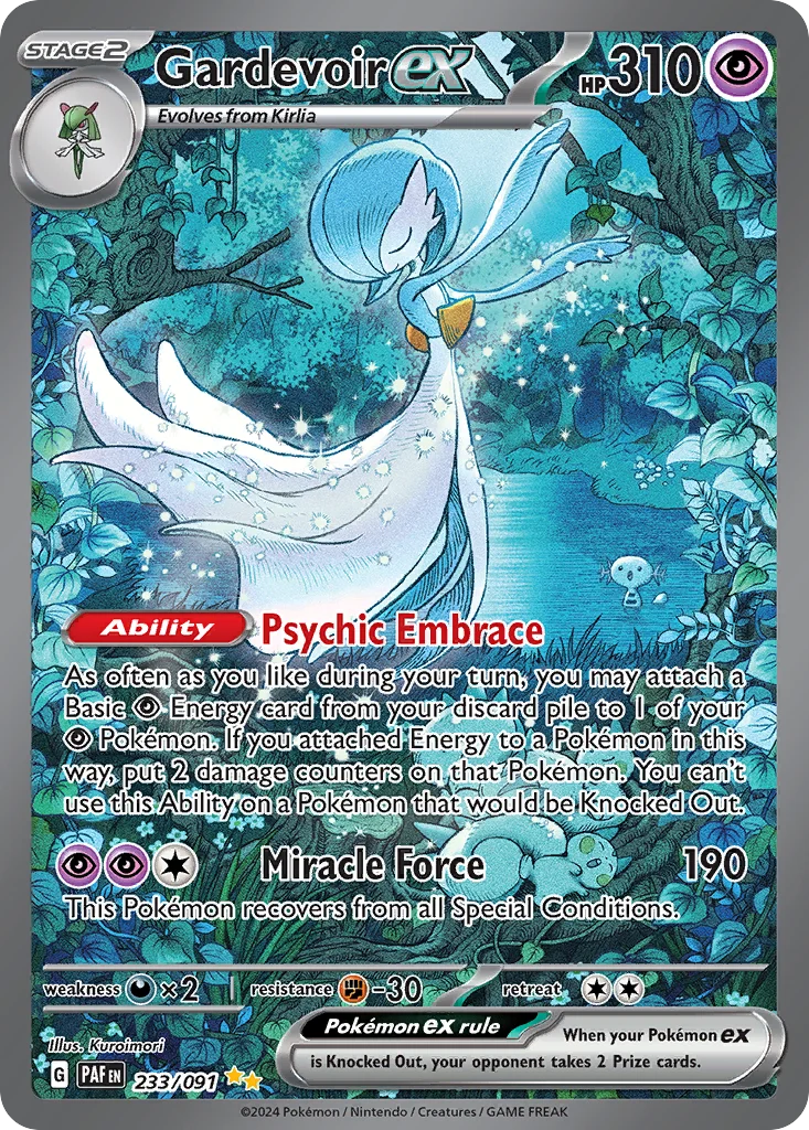 Gardevoir ex Pokemon card