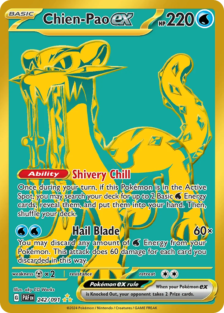 Chien-Pao ex Pokemon card