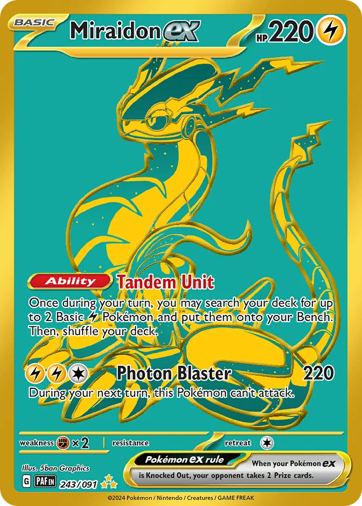 Miraidon ex Pokemon card