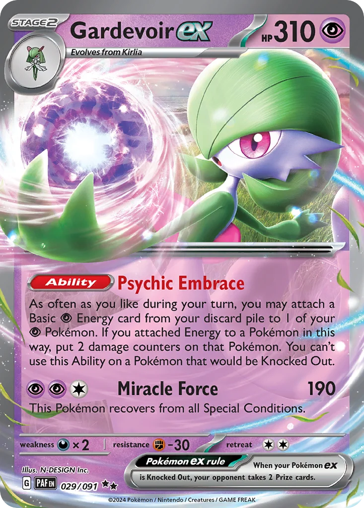 Gardevoir ex Pokemon card