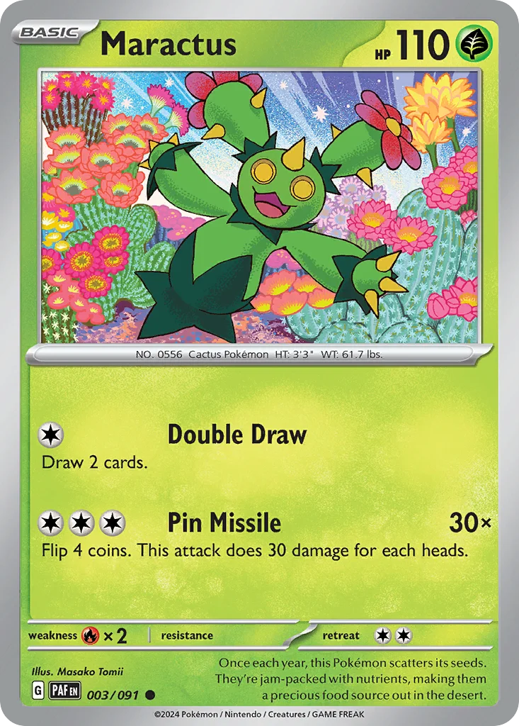 Maractus Pokemon card