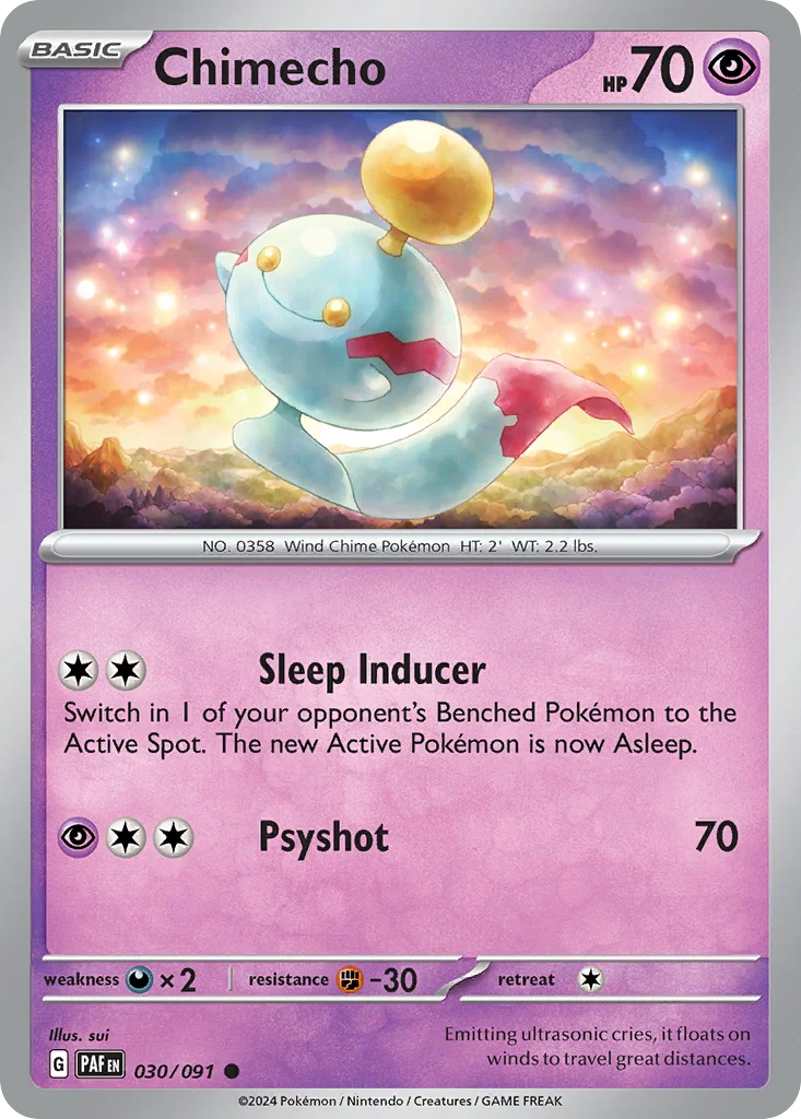 Chimecho Pokemon card