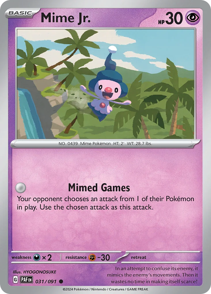 Mime Jr. Pokemon card