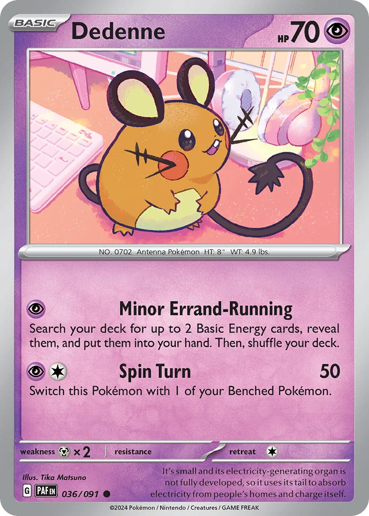 Dedenne Pokemon card