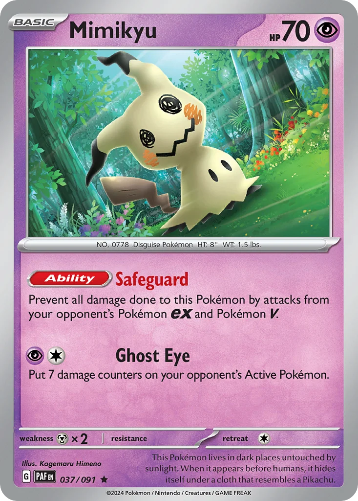 Mimikyu Pokemon card