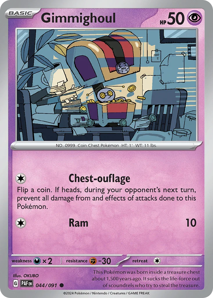 Gimmighoul Pokemon card